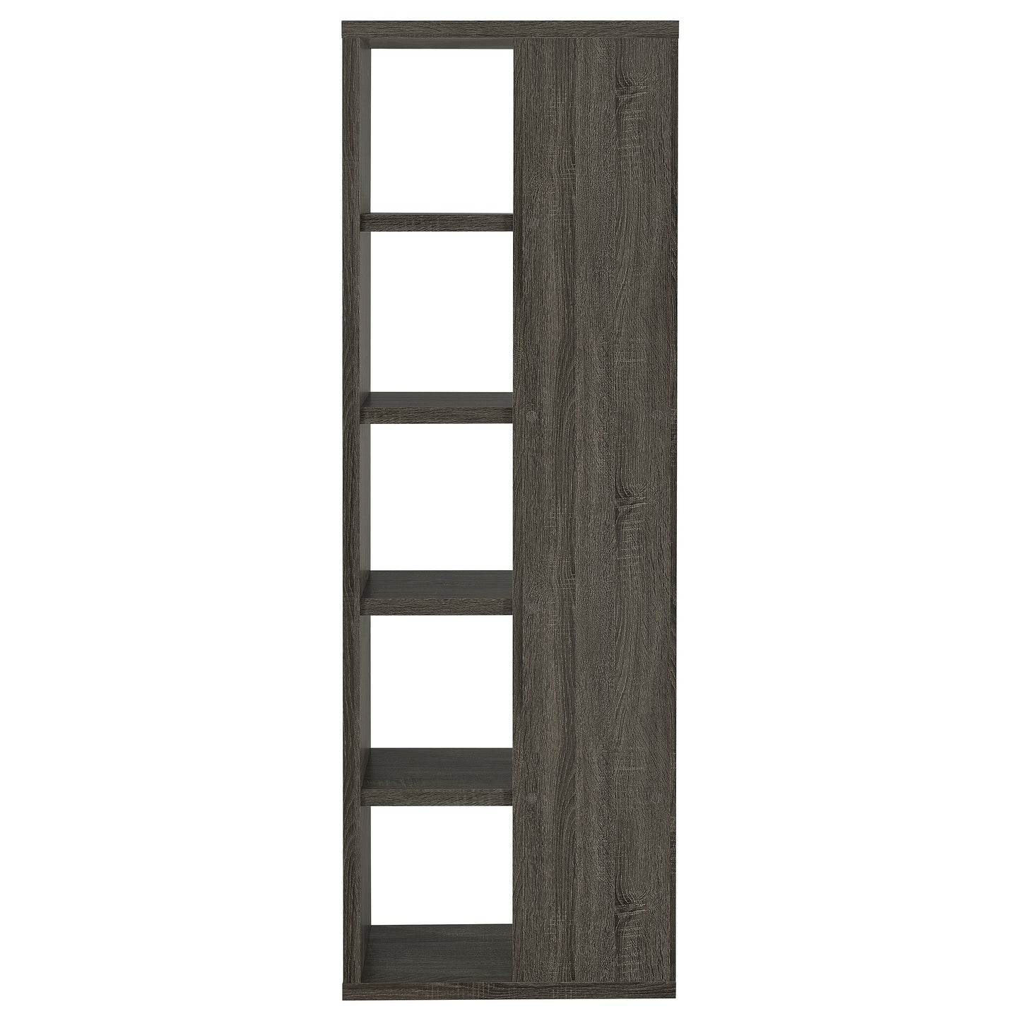 Harrison 71-inch 5-shelf Bookshelf Weathered Grey