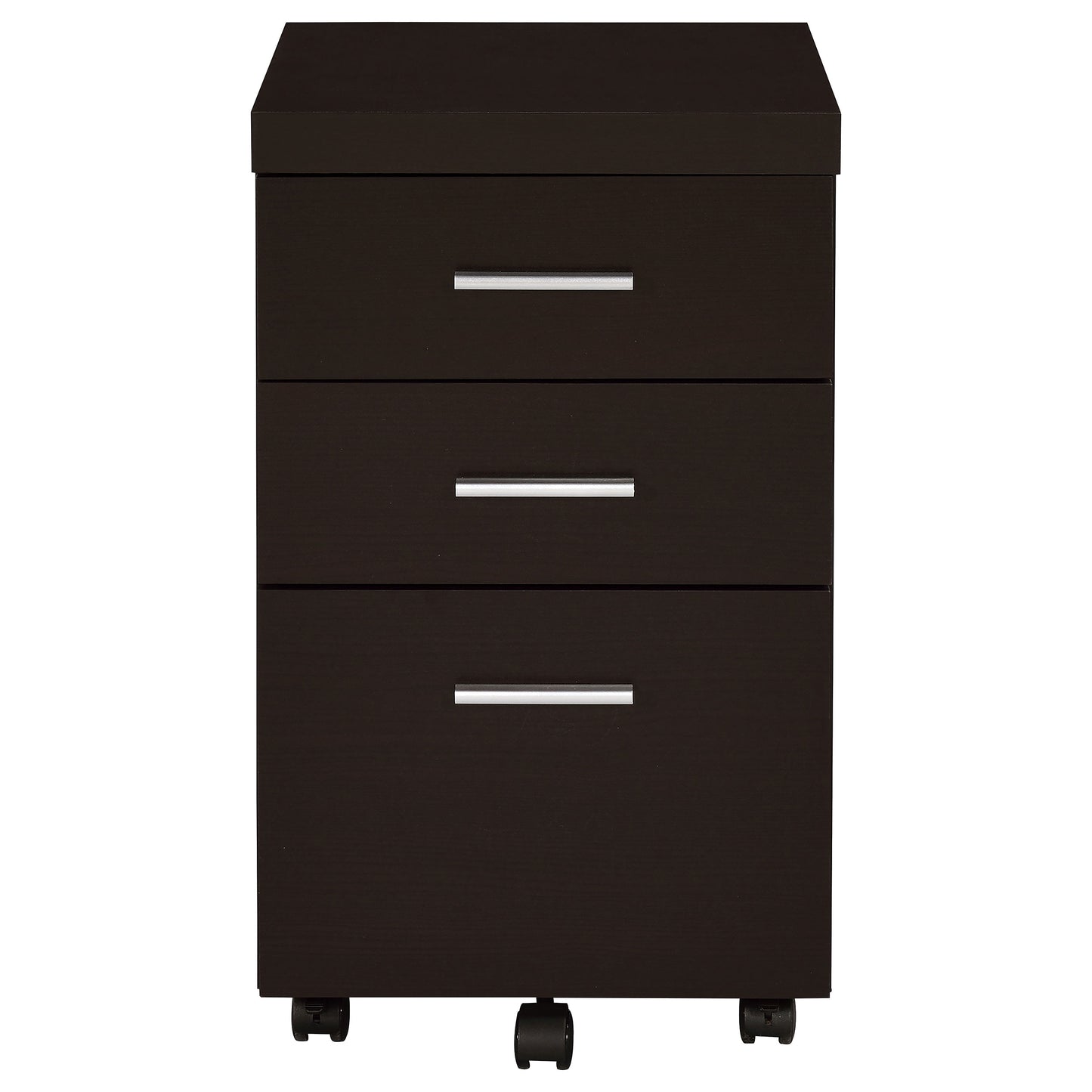 Skeena 3-drawer Mobile Office Storage Cabinet Cappuccino