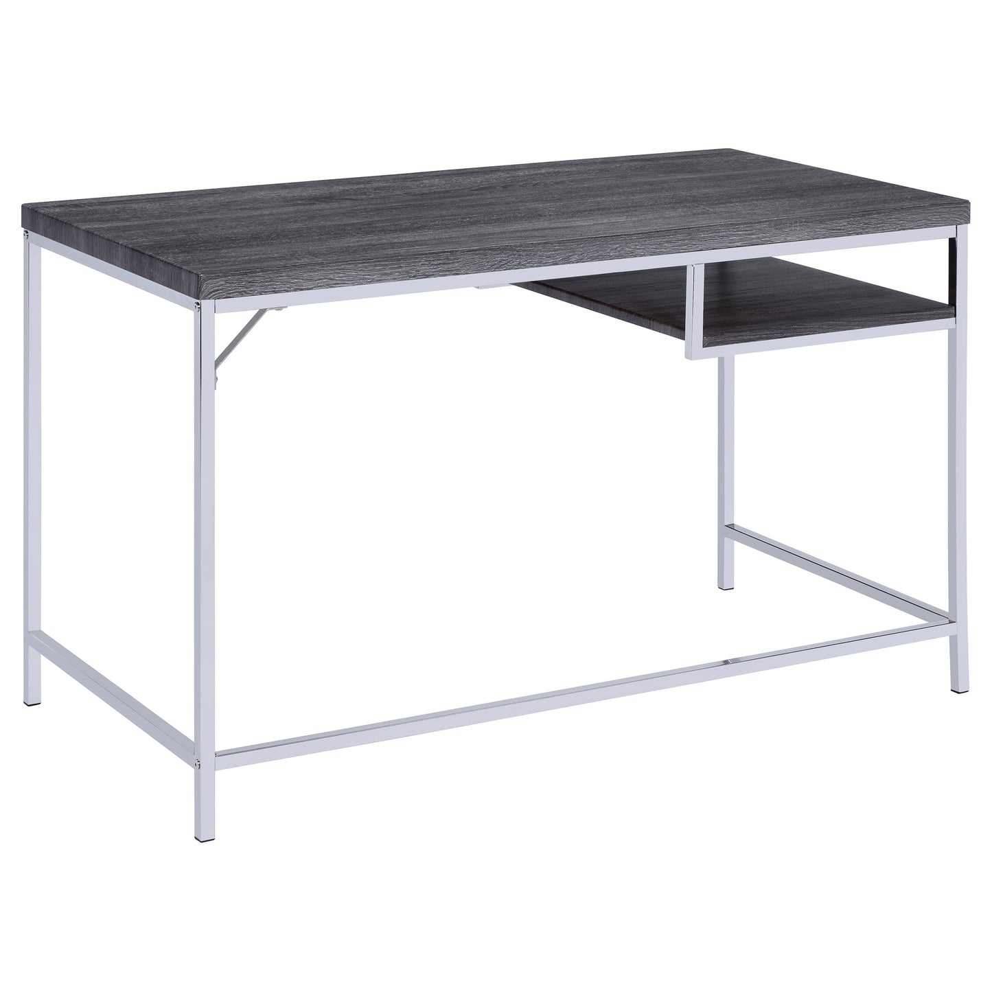 Kravitz 47-inch 1-shelf Writing Desk Weathered Grey