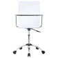 Amaturo Acrylic Adjustable Home Office Desk Chair Clear