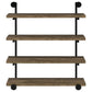 Elmcrest 39-inch 4-shelf Wall Bookshelf Rustic Oak