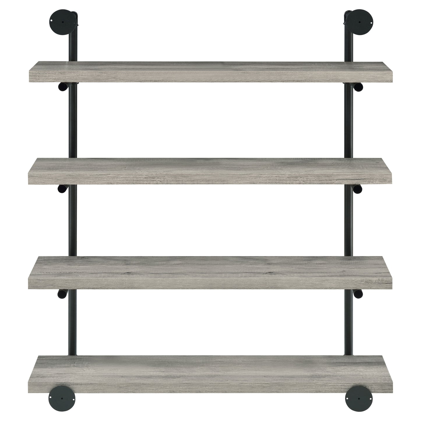 Elmcrest 39-inch 4-shelf Wall Bookshelf Grey Driftwood