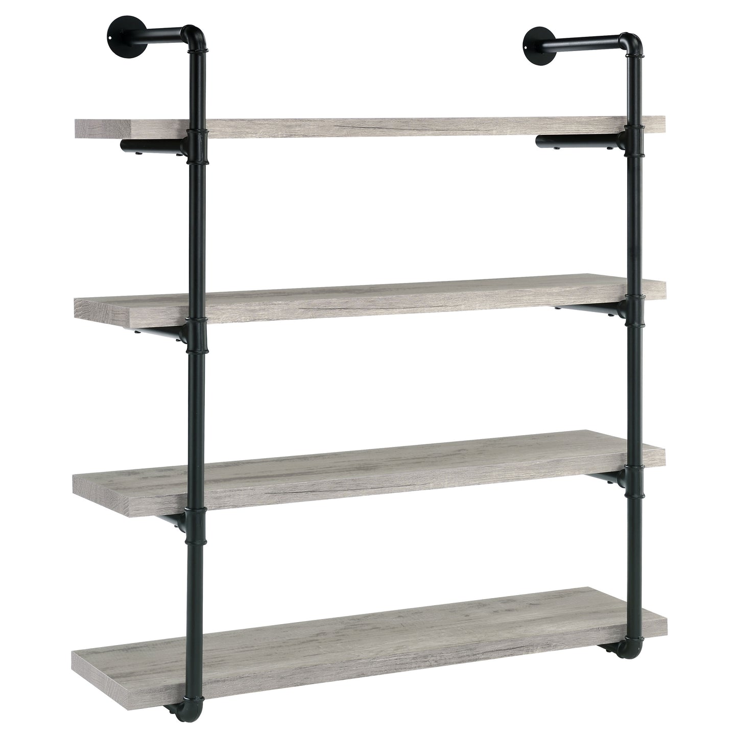 Elmcrest 39-inch 4-shelf Wall Bookshelf Grey Driftwood