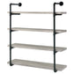 Elmcrest 39-inch 4-shelf Wall Bookshelf Grey Driftwood