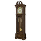 Cedric Grandfather Clock with Adjustable Chime Golden Brown