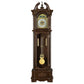 Cedric Grandfather Clock with Adjustable Chime Golden Brown