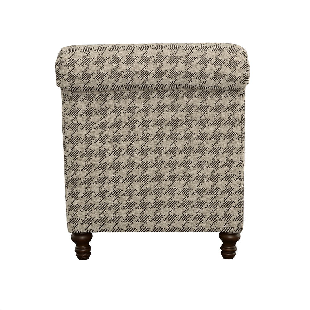 Glenn Upholstered English Arm Accent Chair Grey