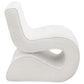 Ronea Boucle Upholstered Armless Curved Chair Cream