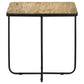 Elyna Square Stone Top Accent Side Table Beige