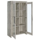 Alejo 2-door Engineered Wood Tall Cabinet Grey Driftwood