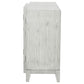 Mckellen 4-door Wood Trellis Accent Cabinet Distressed White