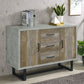 Abelardo 3-drawer Engineered Wood Cabinet Weathered Oak