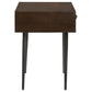 Ezra 1-drawer Rectangular Accent Side Table Coffee Brown