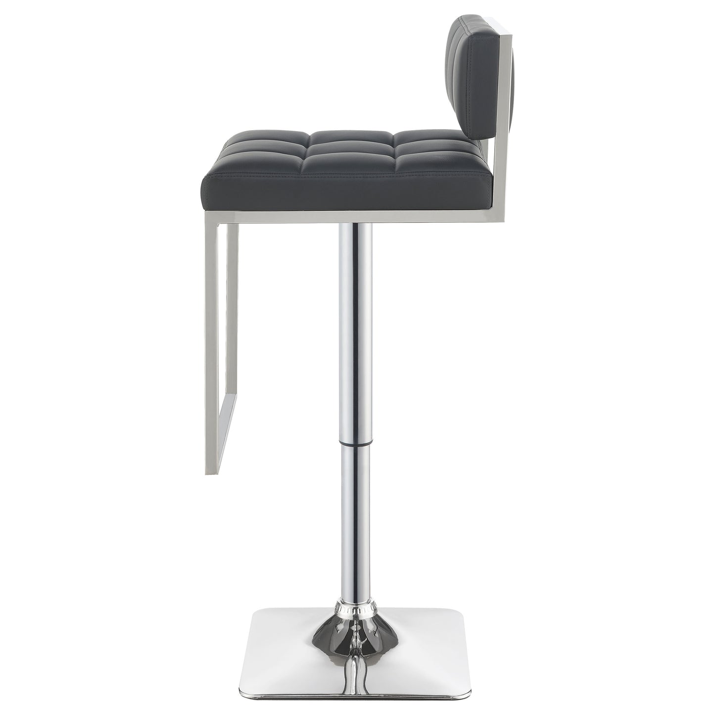 Alameda Adjustable Bar Stool Chrome and Grey