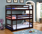 Sandler Wood Twin Triple Bunk Bed Cappuccino