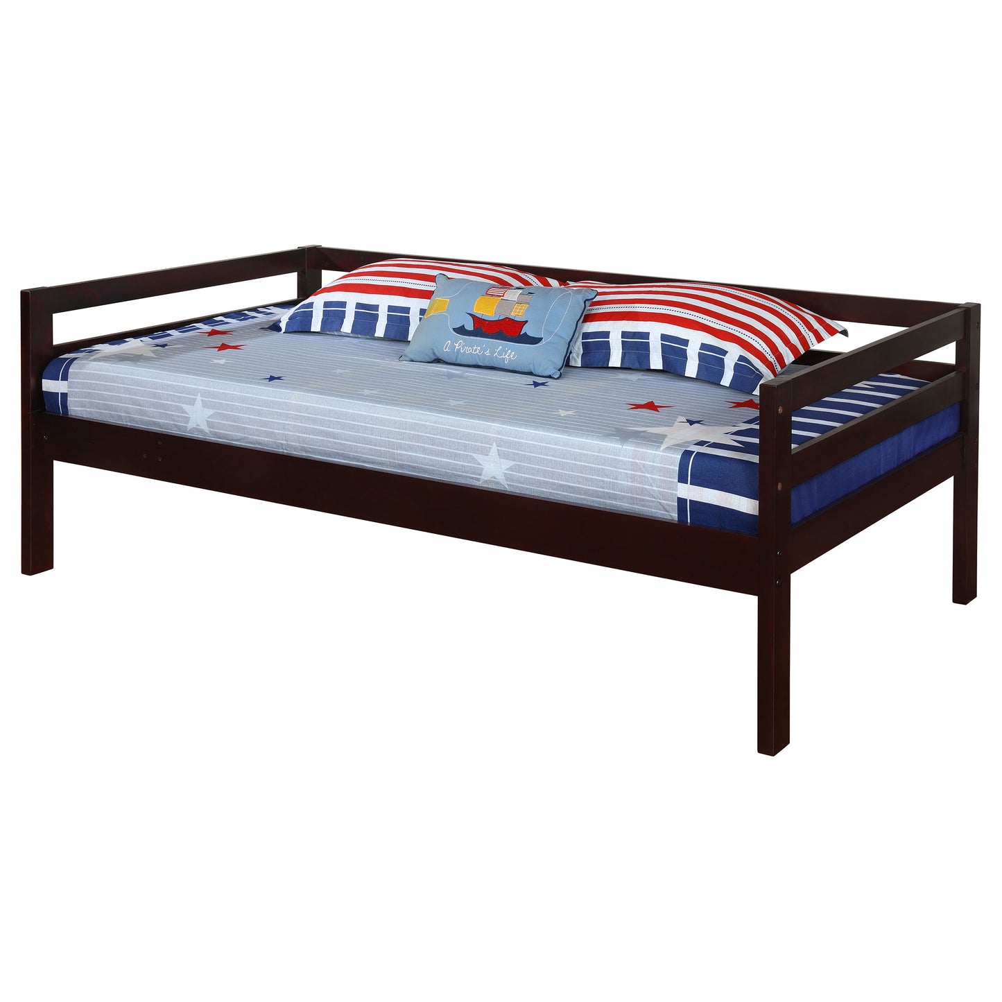 Sandler Wood Twin Triple Bunk Bed Cappuccino