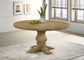 Florence Round 60-inch Wood Dining Table Rustic Honey