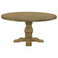 Florence Round 60-inch Wood Dining Table Rustic Honey