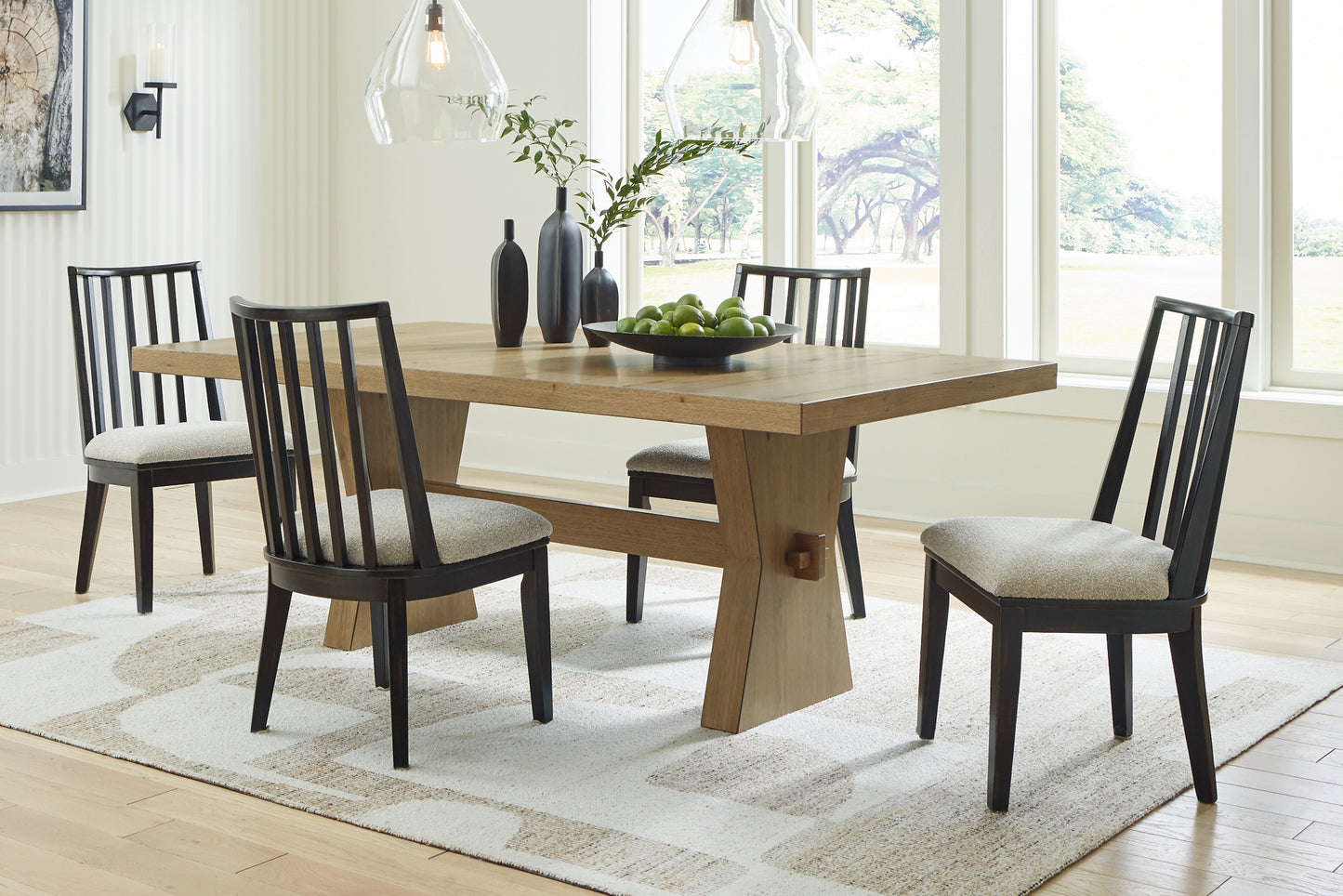 Galliden Dining Table and 4 Chairs