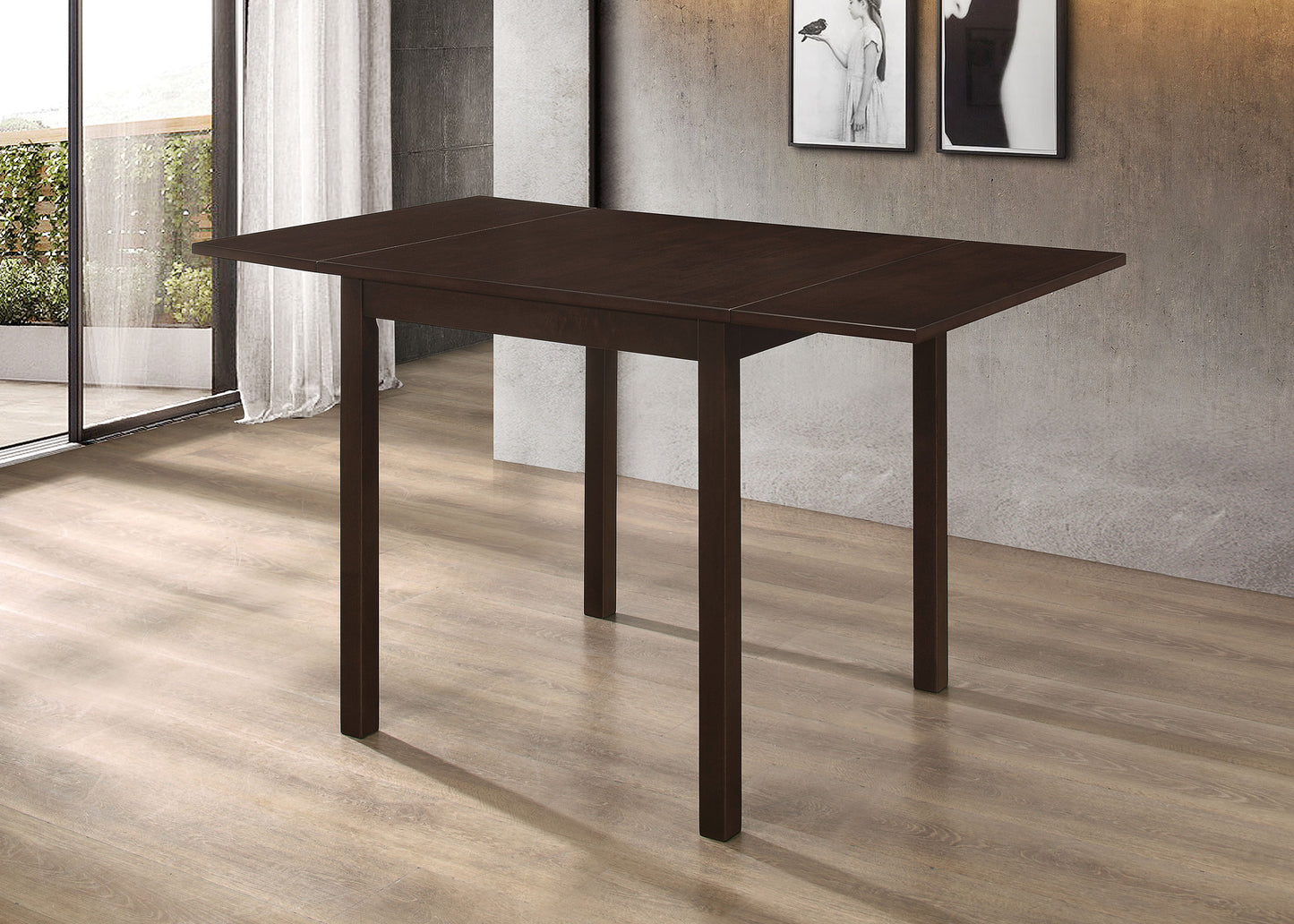 Kelso Rectangular 52-inch Extension Dining Table Cappuccino