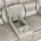 Greer 2-piece Upholstered Reclining Sofa Set Taupe