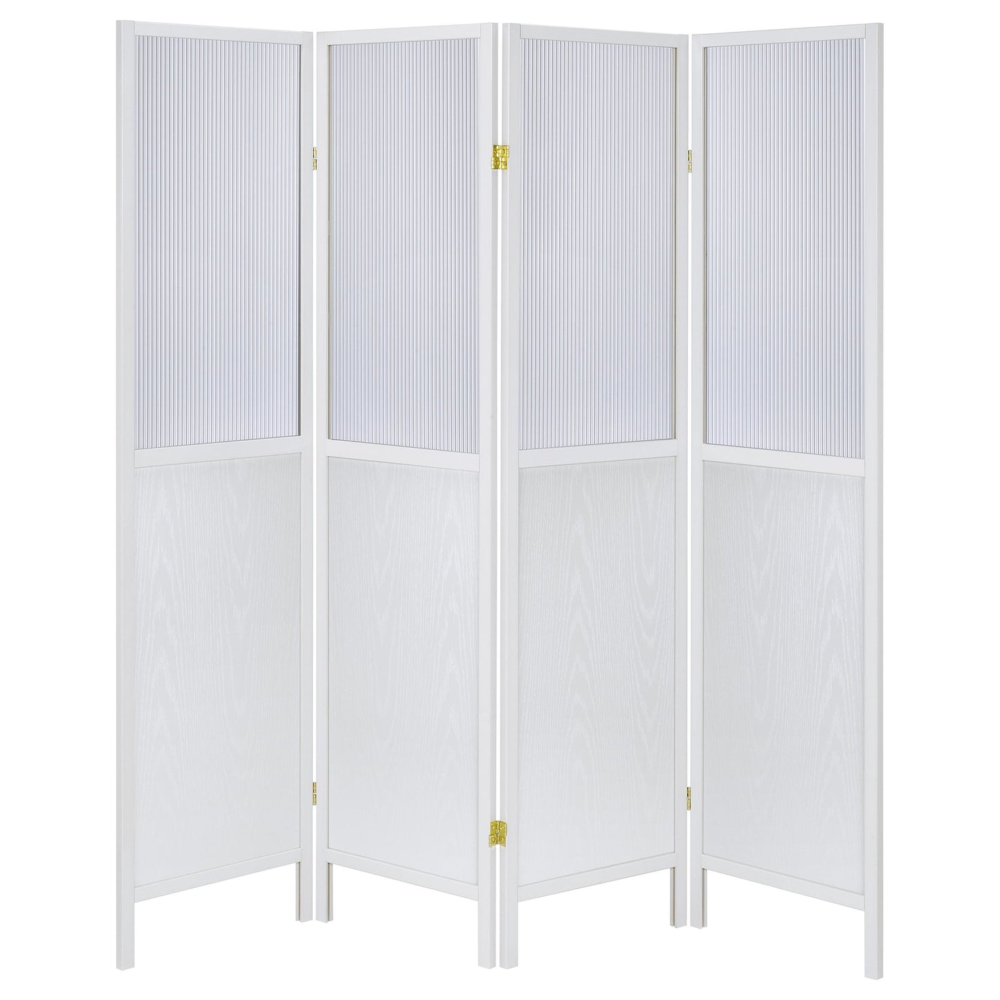 Mattison 4-Panel Room Divider Folding Shoji Screen White