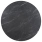 Camden 5-piece Round Faux Marble Top Dining Table Set Black