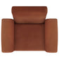 Liana Upholstered Roll Arm Accent Armchair Rust Orange