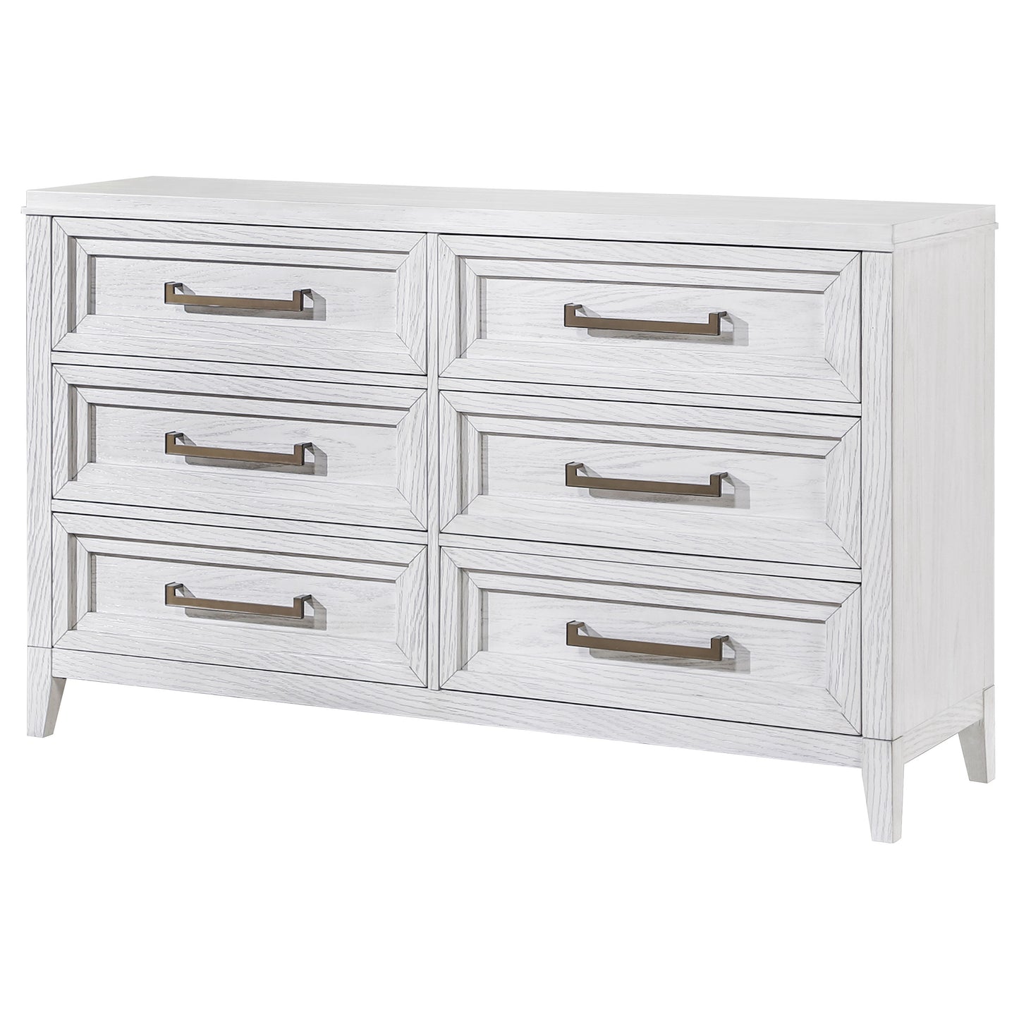 Marielle 6-drawer Bedroom Dresser Distressed White