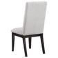 Hathaway Upholstered Dining Side Chair Cream (Set of 2)