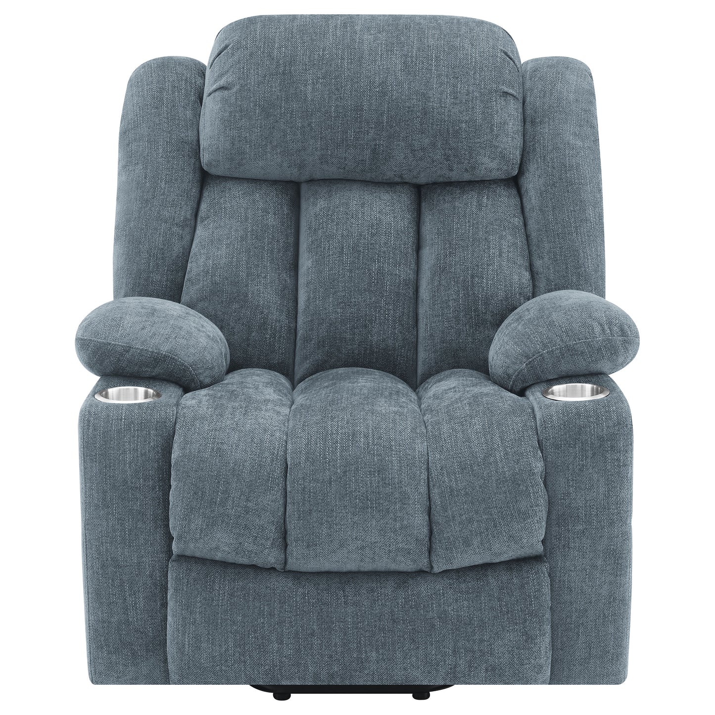 Houston Upholstered Power Lift Recliner Slate Blue