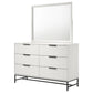 Sonora 6-drawer Dresser with Mirror White