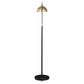 Gloria 74-inch Arched Dome Shade Metal Floor Lamp Black