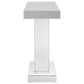 Crocus Rectangular Mirrored Entryway Console Table Silver