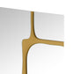 Kimberly 32 x 47 Inch Kintsugi Style Wall Mirror Gold