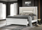 Marmore 64-inch Queen Panel Bed LED Headboard White