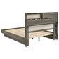 Fenwick Eastern King Bed Bookcase Headboard Grey Oak