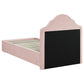 Ashleigh 44-inch Upholstered Twin Storage Platform Bed Pink