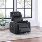 Armstrong Upholstered Power Lift Massage Recliner Black