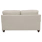 Glenn Upholstered English Arm Loveseat Light Grey and Grey