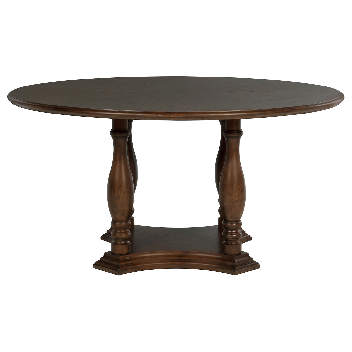 Landon 5-piece 60-inch Round Dining Table Set Rich Brown