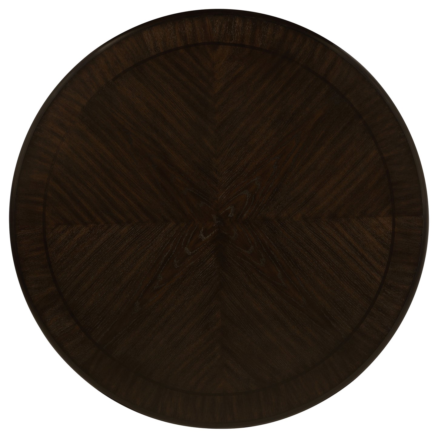 Twyla 60-inch Round Dining Table with Drawer Dark Cocoa