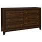 Welsley 5-piece Eastern King Bedroom Set Walnut