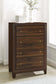 Welsley 4-drawer Chest of Drawers Walnut