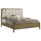 Amsbury 59-inch Upholstered Eastern King Bed Nutmeg