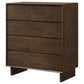 Glenwood 4-drawer Chest of Drawers Warm Brown