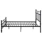 Novak 48-inch Metal Full Open Frame Bed Matte Black