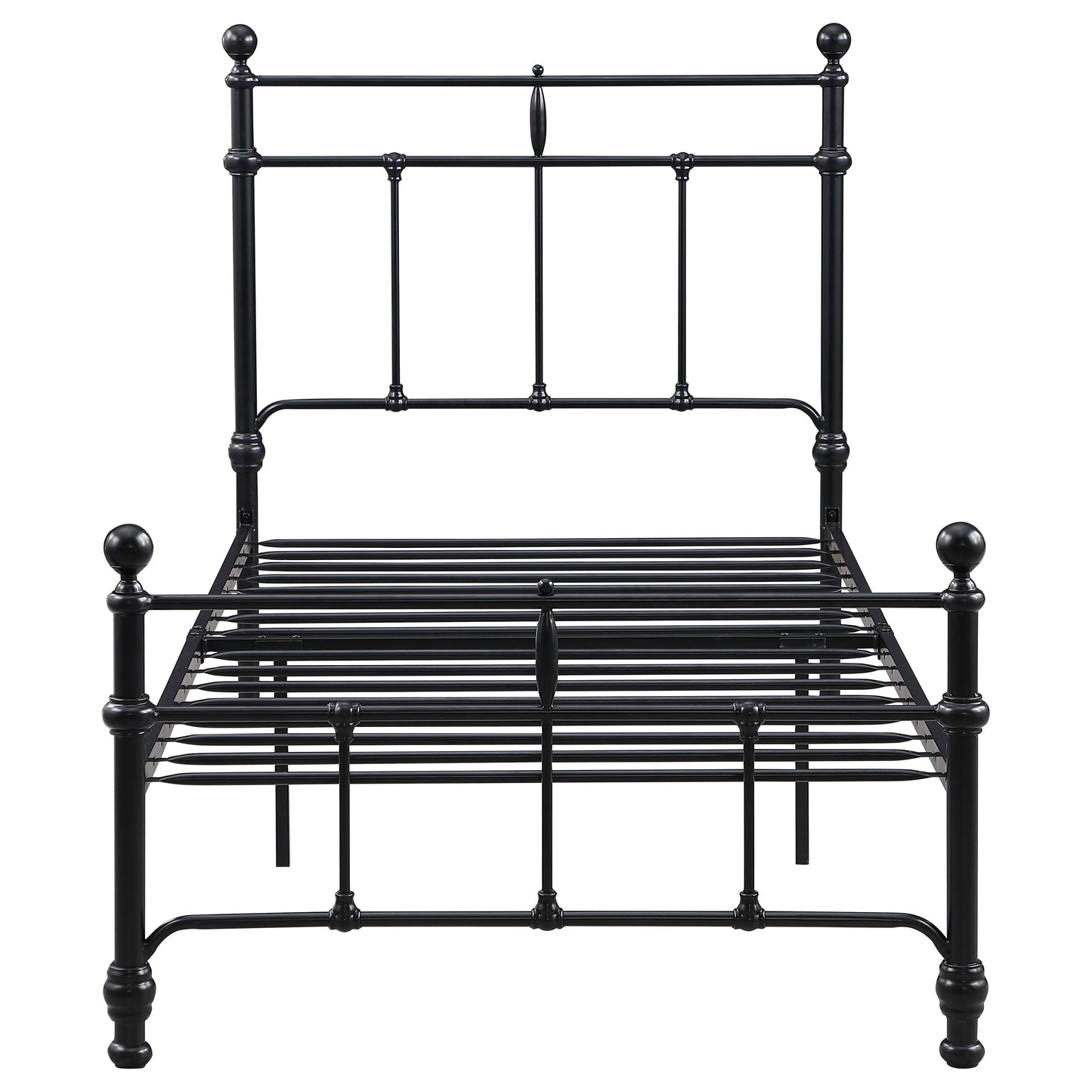 Novak 48-inch Metal Twin Open Frame Bed Matte Black