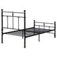 Novak 48-inch Metal Twin Open Frame Bed Matte Black