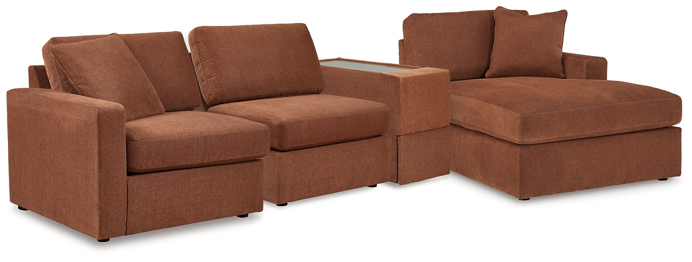 Modmax 4-Piece Sectional with Chaise and Storage Console